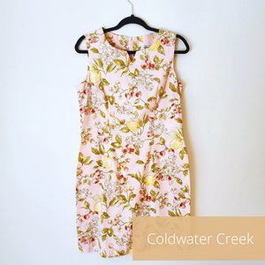 Vintage 90s Coldwater Creek Pink Cotton Dress,  Size US/12